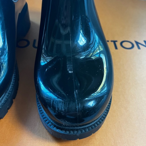 Louis Vuitton Rubber Boots, 38, Black Monogram - Picture 8 of 14